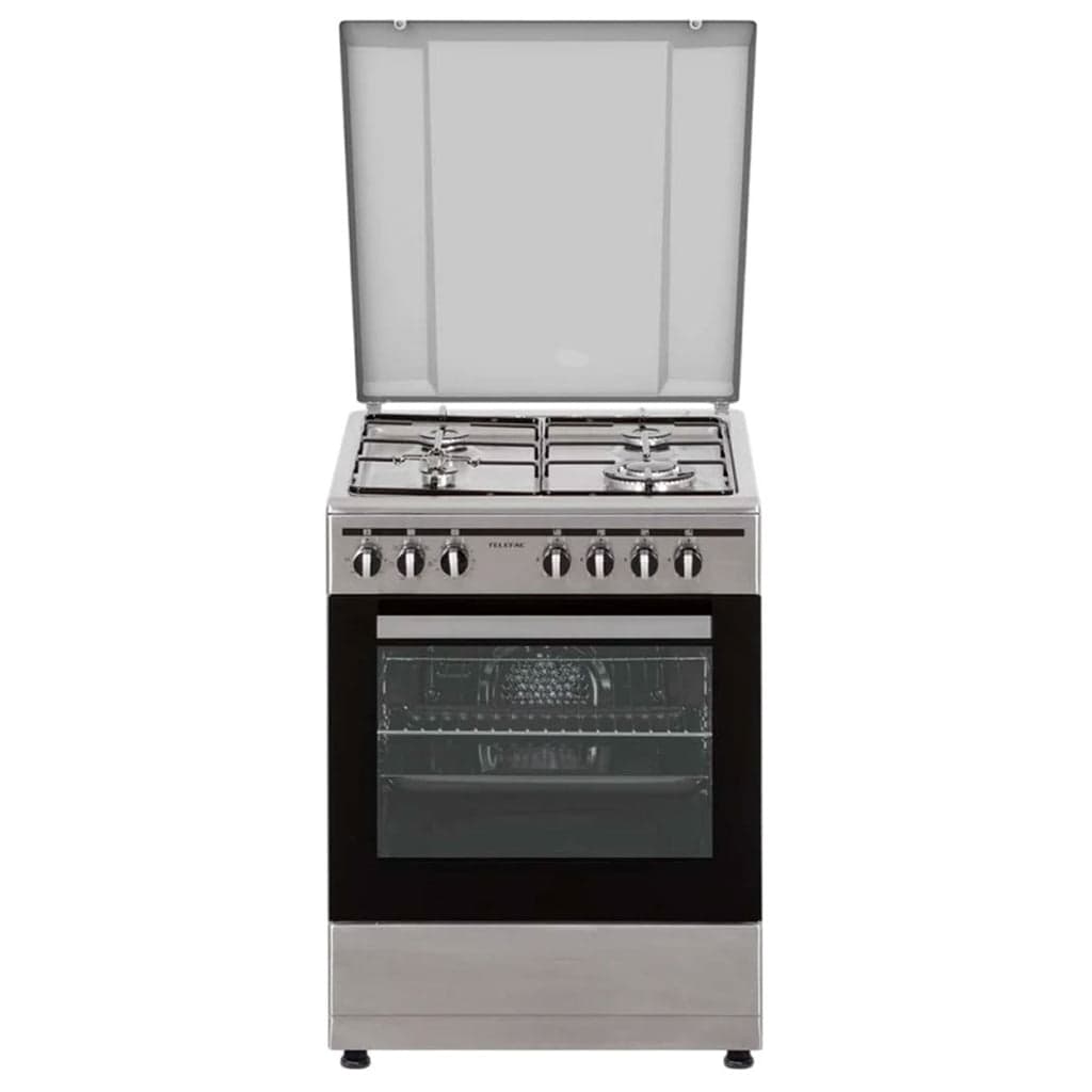 Fogão a Gás Telefac TFF6662XE6F1 | 4 queimadores, Forno Elétrico, 56L