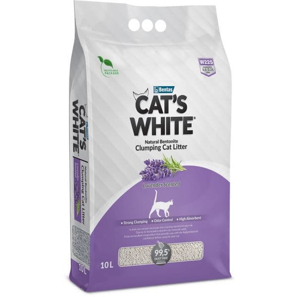 Cat's White Areia Lavender 10L
