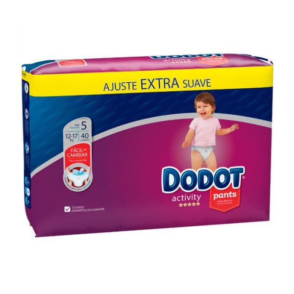 Fraldas Pants Dodot Activity Extra T5 (12-17 Kg) 40 un.