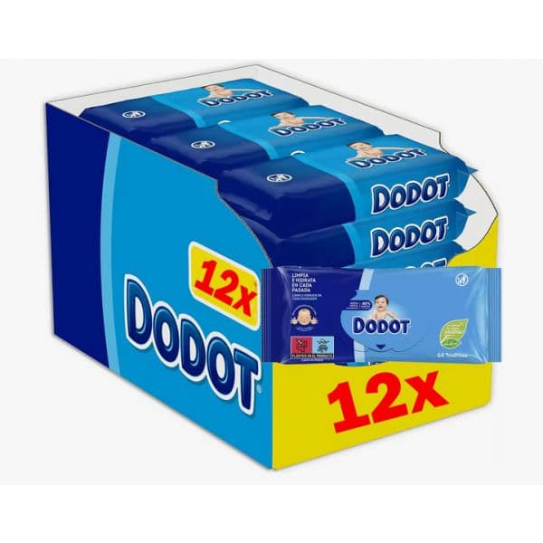 Dodot Toalhitas Box Azul XXL 12 x 52 unidades