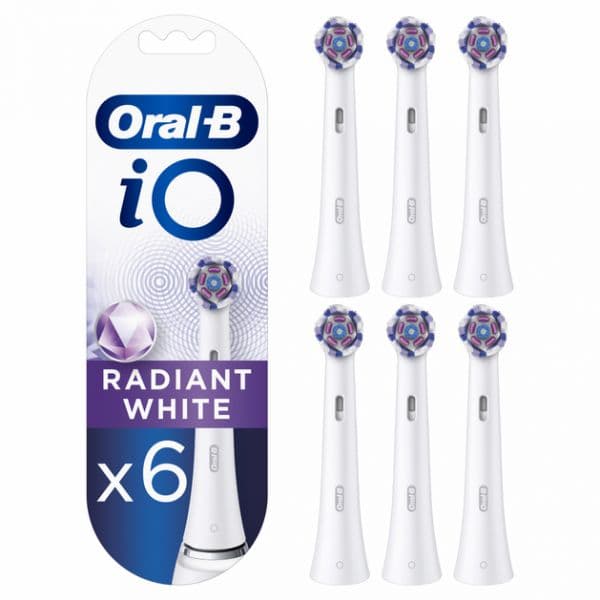Oral-B Recargas para Escova de Dentes iO Radiant White 6 Unidades