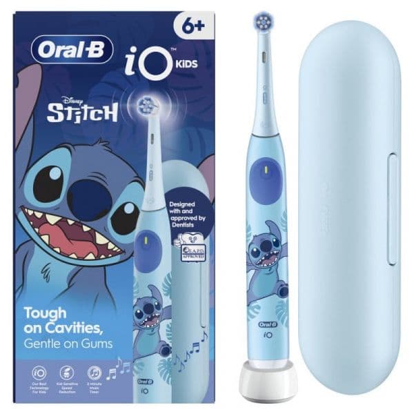 Oral-B Escova de Dentes Elétrica iO2 Junior/Kids Stitch Azul Claro