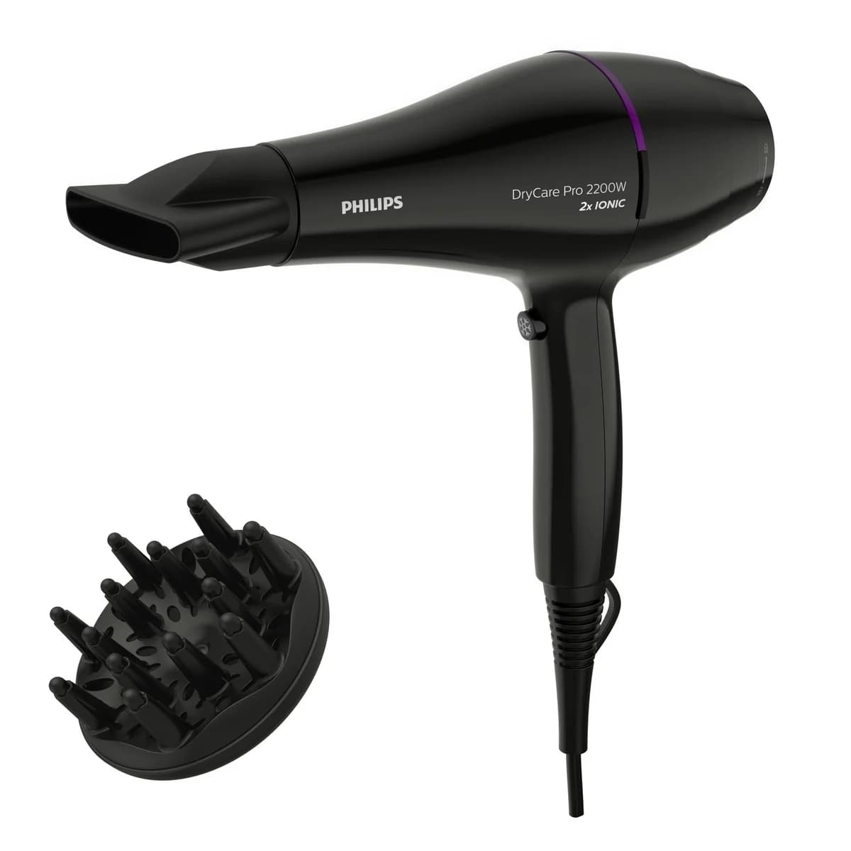 Secador de Cabelo PHILIPS BHD274/00 | 2200W, Iónico, Difusor