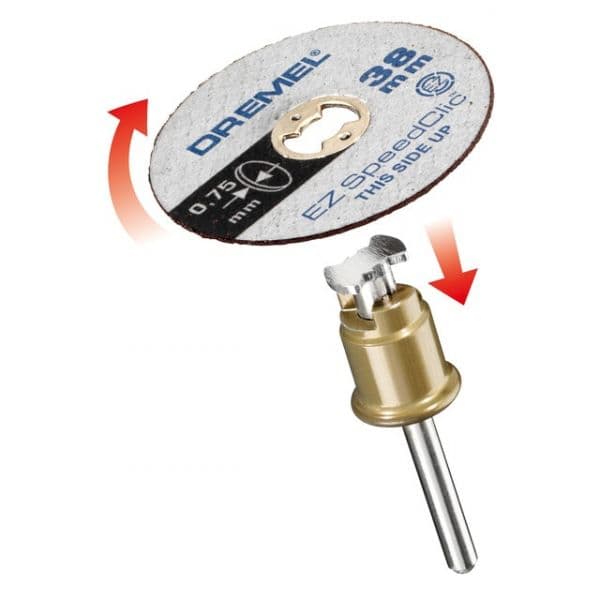 Dremel 5 Discos de Corte Speedclic 38mm