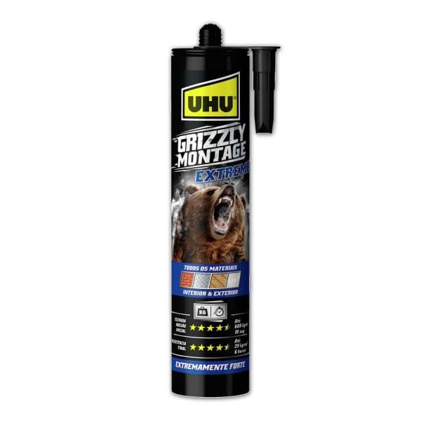 UHU Cola de Montagem Grizzly Montage Power 370g - 1120030159
