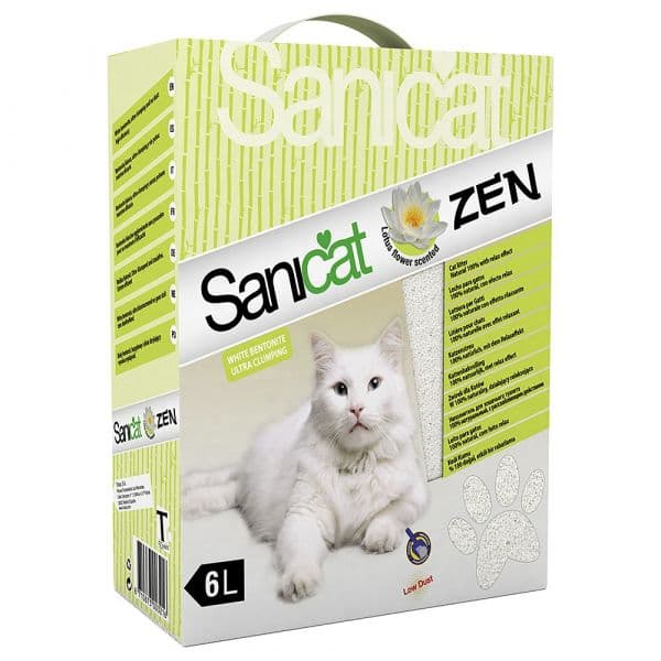 Sanicat Areia Aglomerante Zen Efeito Relax Gatos 6L