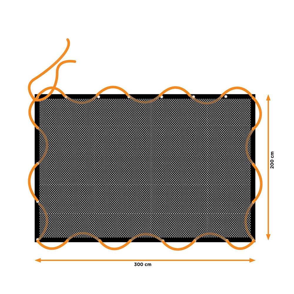 Black & Decker Rede Elástica de Carga 2x3m com 14 Ilhós