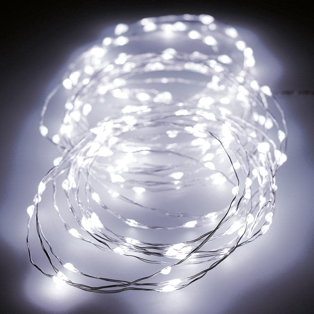 GRINALDA MICRO LED, INTERMITENTE, 180 LEDS, BRANCO FRIO. LUMINEO