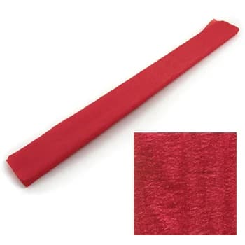 Papel Crepe Vermelho Metalizado 50x150cm Rolo
