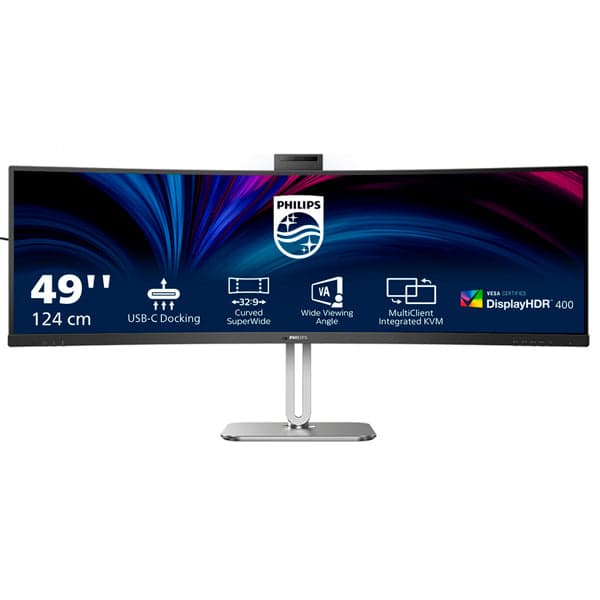 Philips 49B2U6900CH/00 monitor de ecrã 124 cm (48.8") 5120 x 1440 pixels Dual QHD LCD Preto
