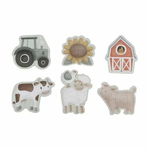 Little Dutch Puzzles 6 em 1 Little Farm +2 Anos LD7148