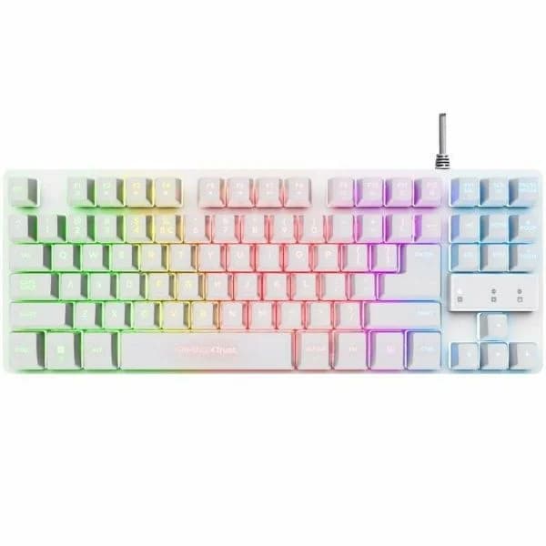 Teclado Trust Gaming GXT 833W Thado TKL Espanhol Branco