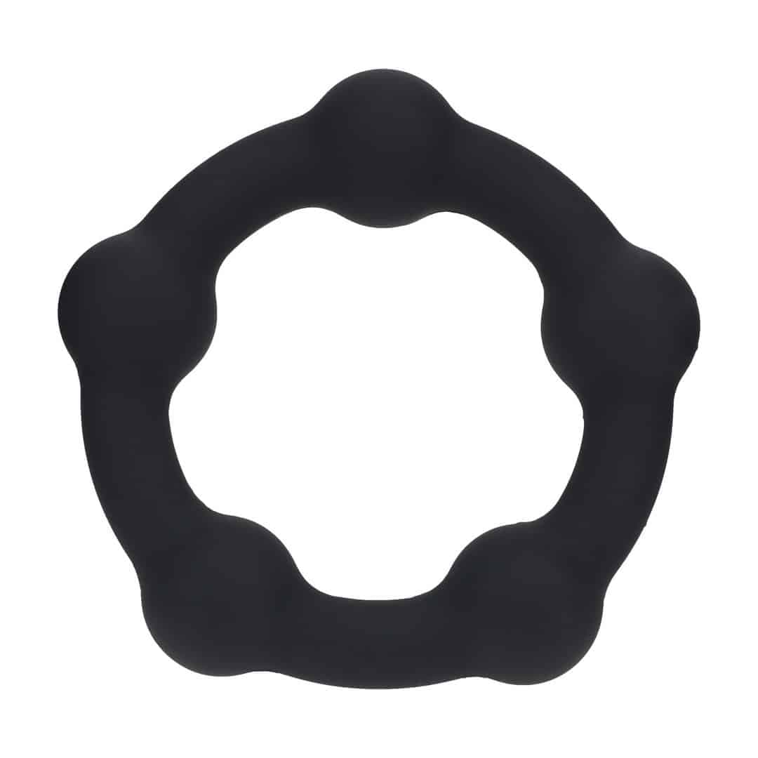 Anel Para O Pénis Com Pérolas M 35Mm Preto Levelz