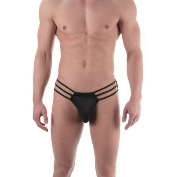 Goodfellas Tanga Tiras Preto S/M - D-215431
