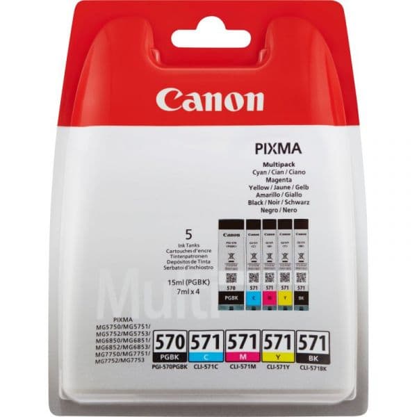 Tinteiro Canon PGI-570/CLI-571 Multipack - 0372C004