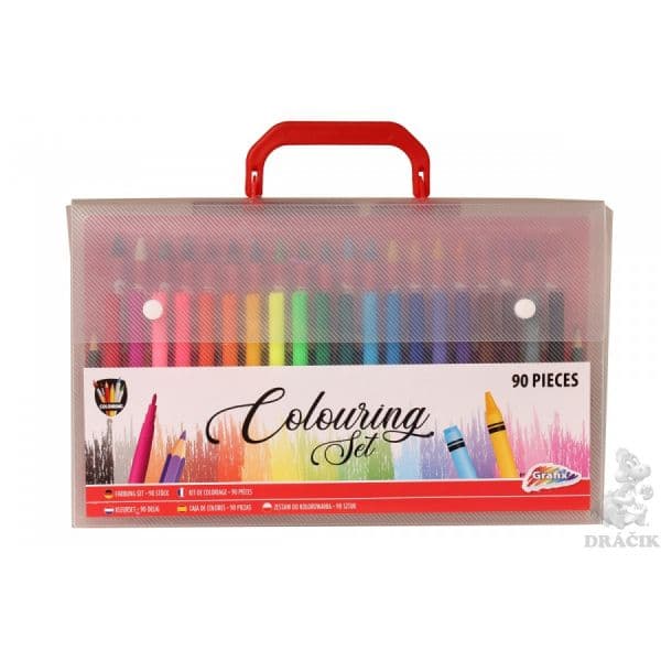 Grafix Set pintura 90 peças em mala de plástico