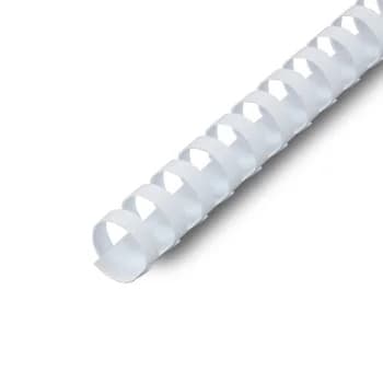 Argolas Pvc Encadernar 16mm para 130 Folhas 100 Un. Branco - 1713015