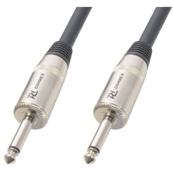 Power Dynamics Cabo Profissional Jack 6,3mm M. Mono + Jack 6,3mm M. Mono (6 Mts) Connex 177.337