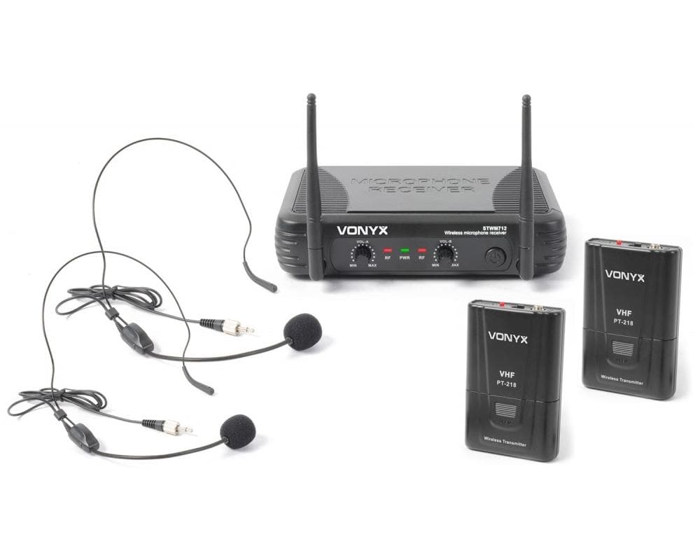 Vonyx STWM712H micro VHF 2ch BP - BimotorDJ