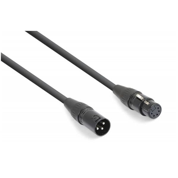 Cabo Conversor Dmx Canon Macho 3 Pinos -> Dmx Canon Femea 5 Pinos- Power Dynamics Connex - 177.947 - 177.947