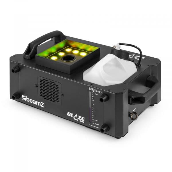 BeamZ Máquina de Fumo BLAZE800 Vertical/Horizontal DMX com 12x LED 4W 4-em-1