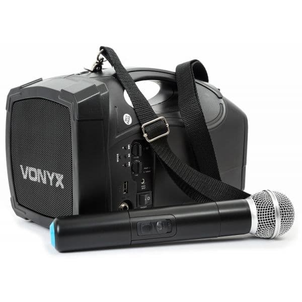 Vonyx Amplificador PA Portátil ST014 30W c/ Bluetooth + Microfone UHF