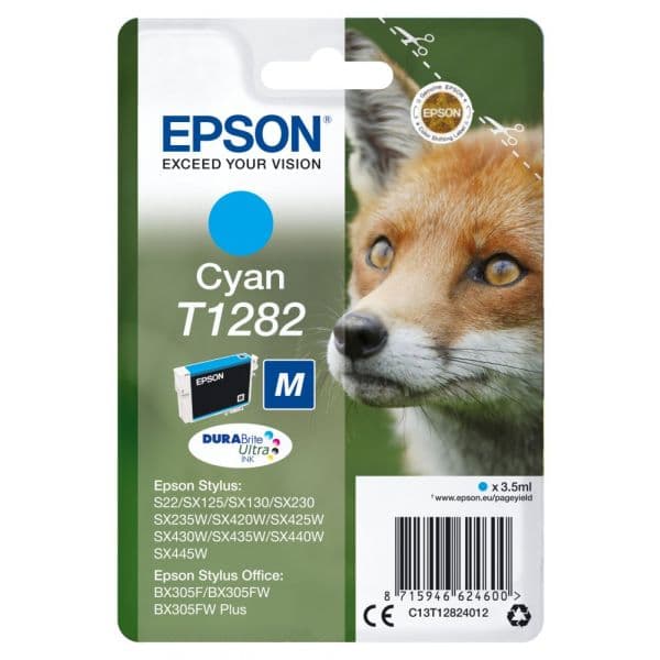 Tinteiro Epson T1282 C13T12824010 Cyan