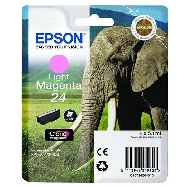 Tinteiro Epson 24 C13T242640 Light Magenta