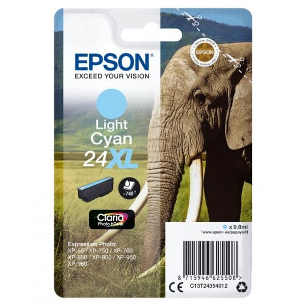 Tinteiro Epson 24XL C13T24354010 Light Cyan