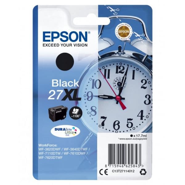 Tinteiro Epson 27XL T2711 Black C13T27114010