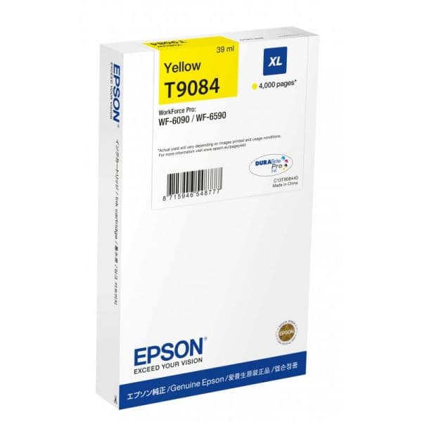 Tinteiro Epson XL 4000p para WF-6xxx Yellow - C13T908440