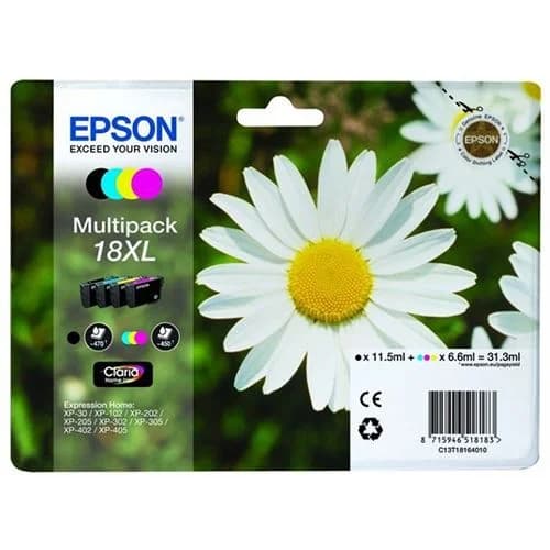 PACK 4 TINTEIROS EPSON 18XL