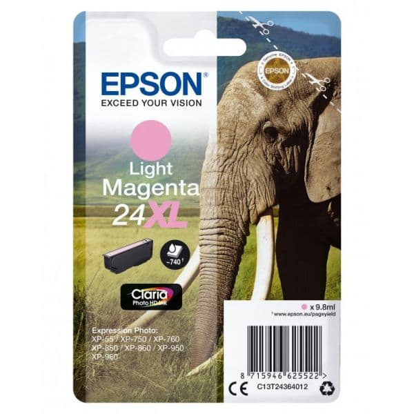 Tinteiro Epson 24XL C13T24364010 Light Magenta