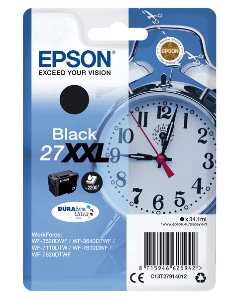 TINTEIRO EPSON 27XXL PRETO C13T27914012