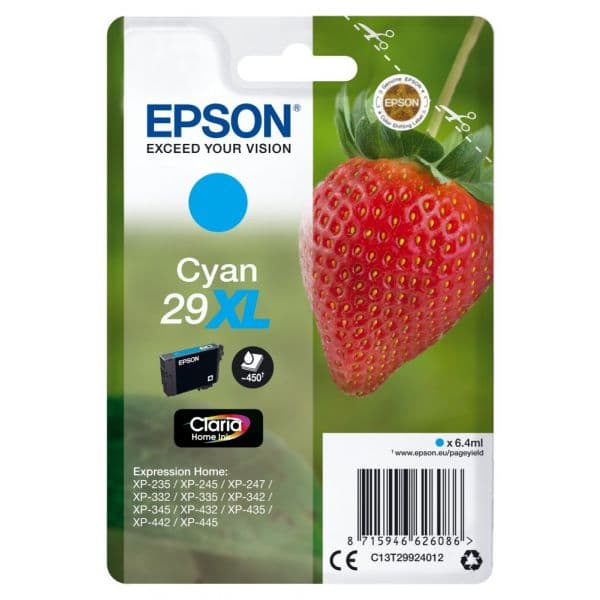 Tinteiro Epson 29XL C13T299240 Cyan