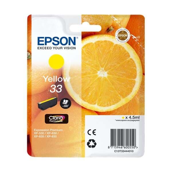 Tinteiro Epson 33 C13T33444010 Yellow