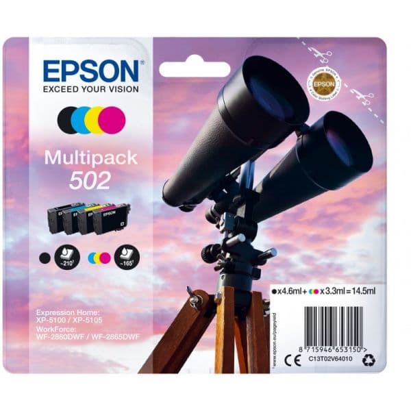Tinteiro Epson 502 C13T02V64010 Multipack