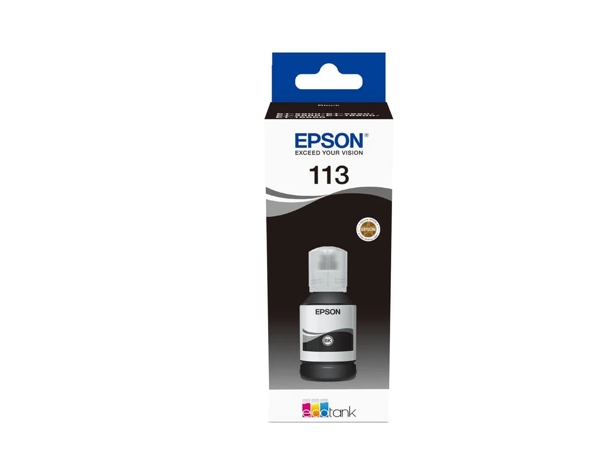 Frasco Epson 113 Preto Tinta Pigmentada Original 127ml
