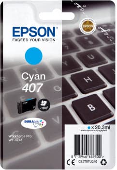 Tinteiro Epson T07U Ciano L - WorkForce WF-4745 - C13T07U240