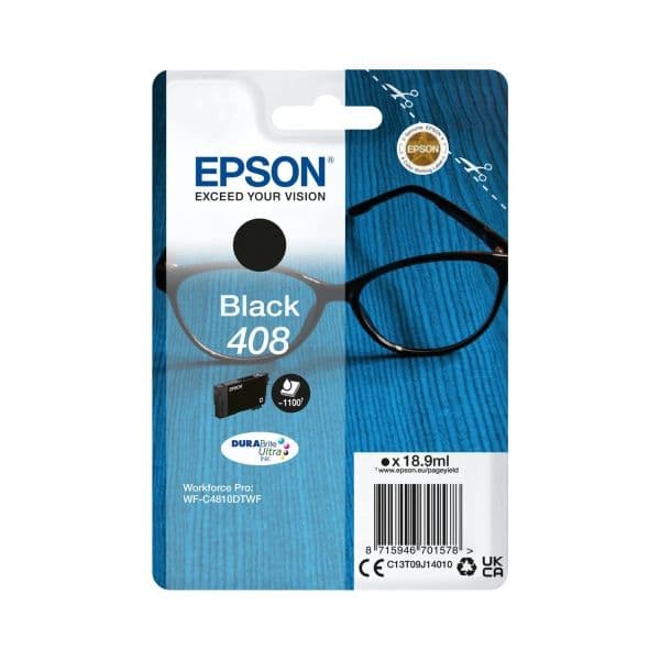 Tinteiro Epson Tinteiro Preto Original T09J1 408 18.9ml
