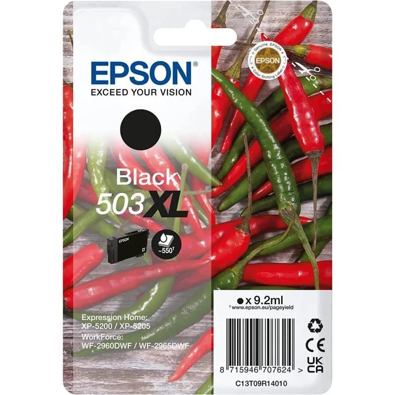 Tinteiro Epson Preto 503XL C13T09R14020
