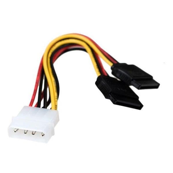 Cabo de Alimentação Molex para 2x Sata