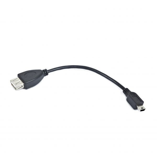 Gembird Cabo OTG USB AF/Mini BM 15cm Preto - A-OTG-AFBM-002