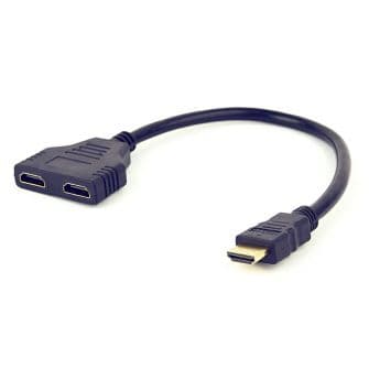 Gembird Cabo Passive HDMI Dual Port Black