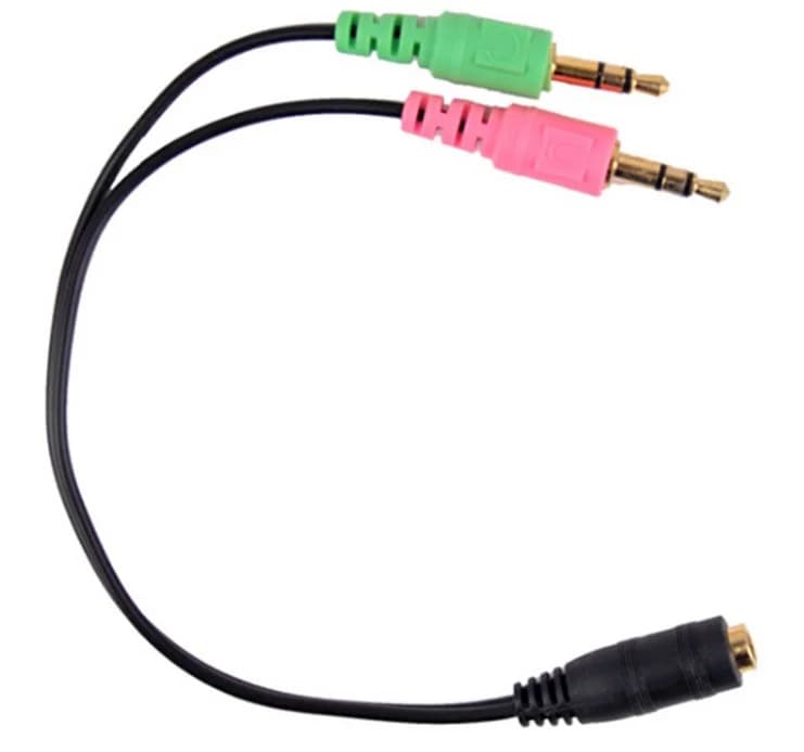 Audio Splitter 3.5mm Fêmea p/ 2 Macho