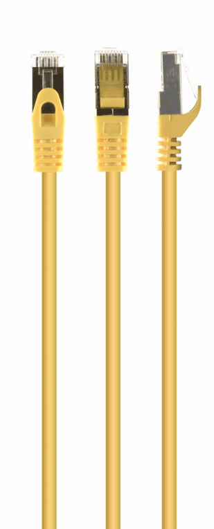Gembird Cabo de Rede PP6A-LSZHCU-Y-1M Cat6a S/FTP 1m LSZH Amarelo