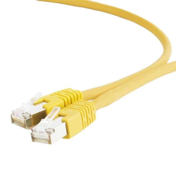 Gembird Cabo de Rede PP6A-LSZHCU-Y-1M Cat6a S/FTP 1m LSZH Amarelo