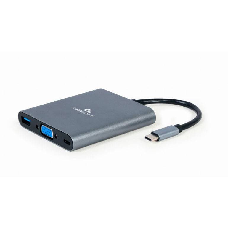Gembird Adaptador USB Type-C 6 em 1 Hub3.1 HDMI VGA PD MSD Audio