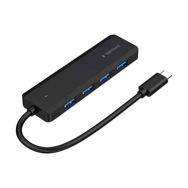 Gembird UHB-CM-U3P4P-01 Hub USB 3.1 Gen 1 Tipo C 4 Portas Preto