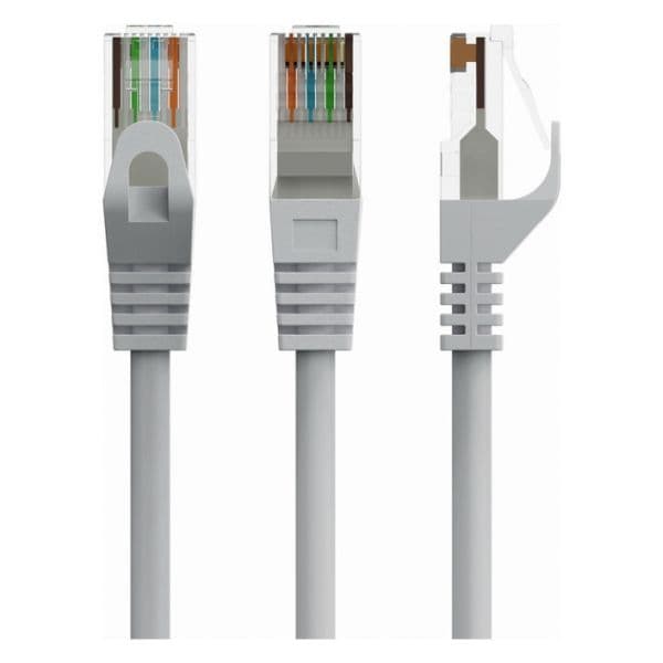 Gembird PP6U-CU-3M Cabo de Rede Cat.6 UTP Cobre 3M Cinza